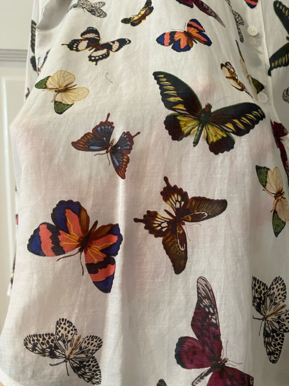 Equipment Silk Butterfly Shirt. Sz. XS - Picture 3 of 7